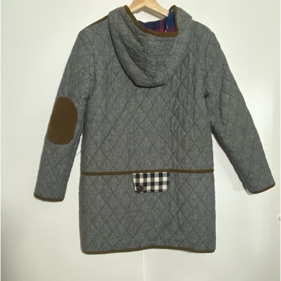 Women’s Thick Reversible Quilt Plaid patchwork cottagecore Jacket Coat -FS - Picture 2 of 11